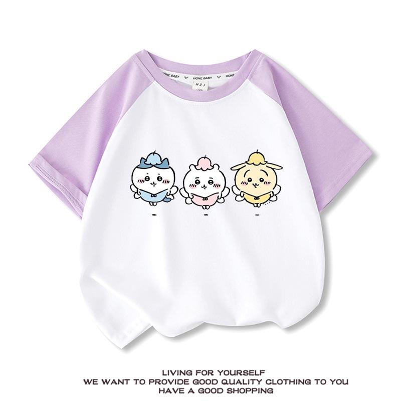未使用　ちいかわ　半袖Tシャツ　レディース　半袖　ハチワレ　Tシャツ　Lサイズ なんか小さくてかわいいやつ ちいかわ うさぎ ハチワレ Tシャツ お揃い
