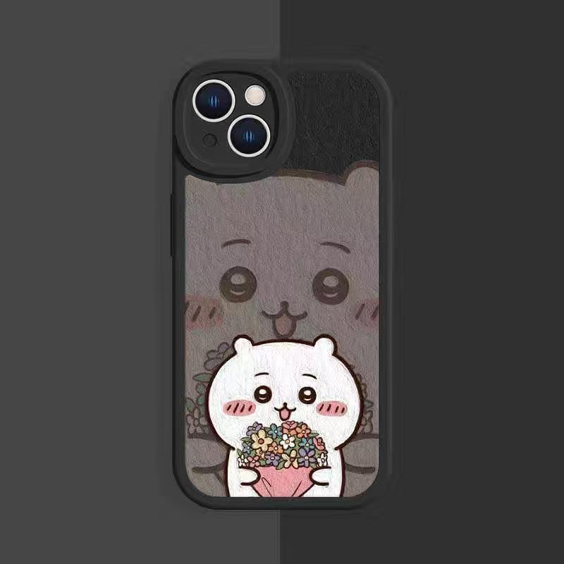 iphoneケース カープルお揃い ちいかわ Chiikawa 強化ガラス