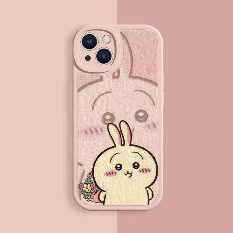 iphoneケース カープルお揃い ちいかわ Chiikawa 強化ガラス