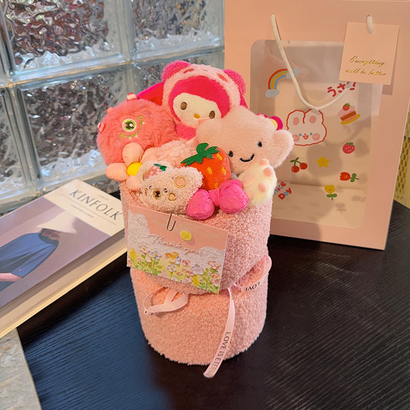 サンリオ風 クロミ マイメロディ シナモロール 花束 ぬいぐるみ