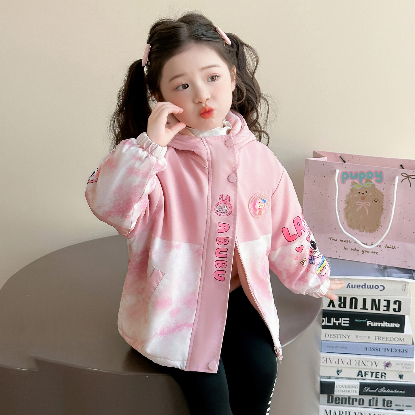LABUBUラブブ ジャケット ブルゾン キッズ アウター おしゃれ 女の子