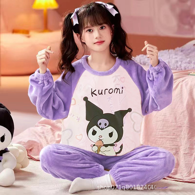 子供パジャマ クロミ キッズ モコモコ 女の子 ガールズ ルームウェア