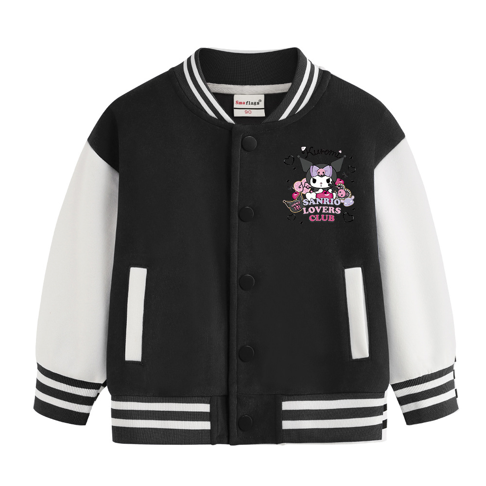 クロミ (Kuromi) スタジャン コットン 子供服 スカジャン キッズ