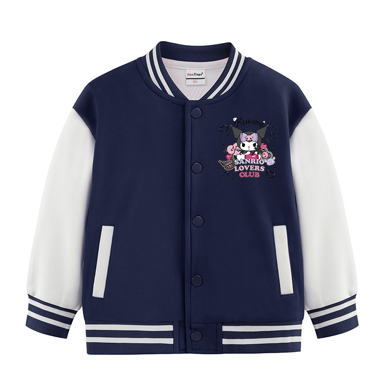 クロミ (Kuromi) スタジャン コットン 子供服 スカジャン キッズ