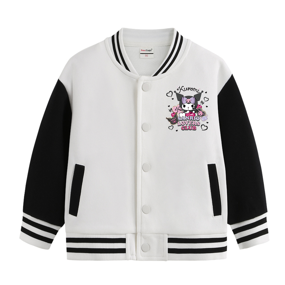 クロミ (Kuromi) スタジャン コットン 子供服 スカジャン キッズ