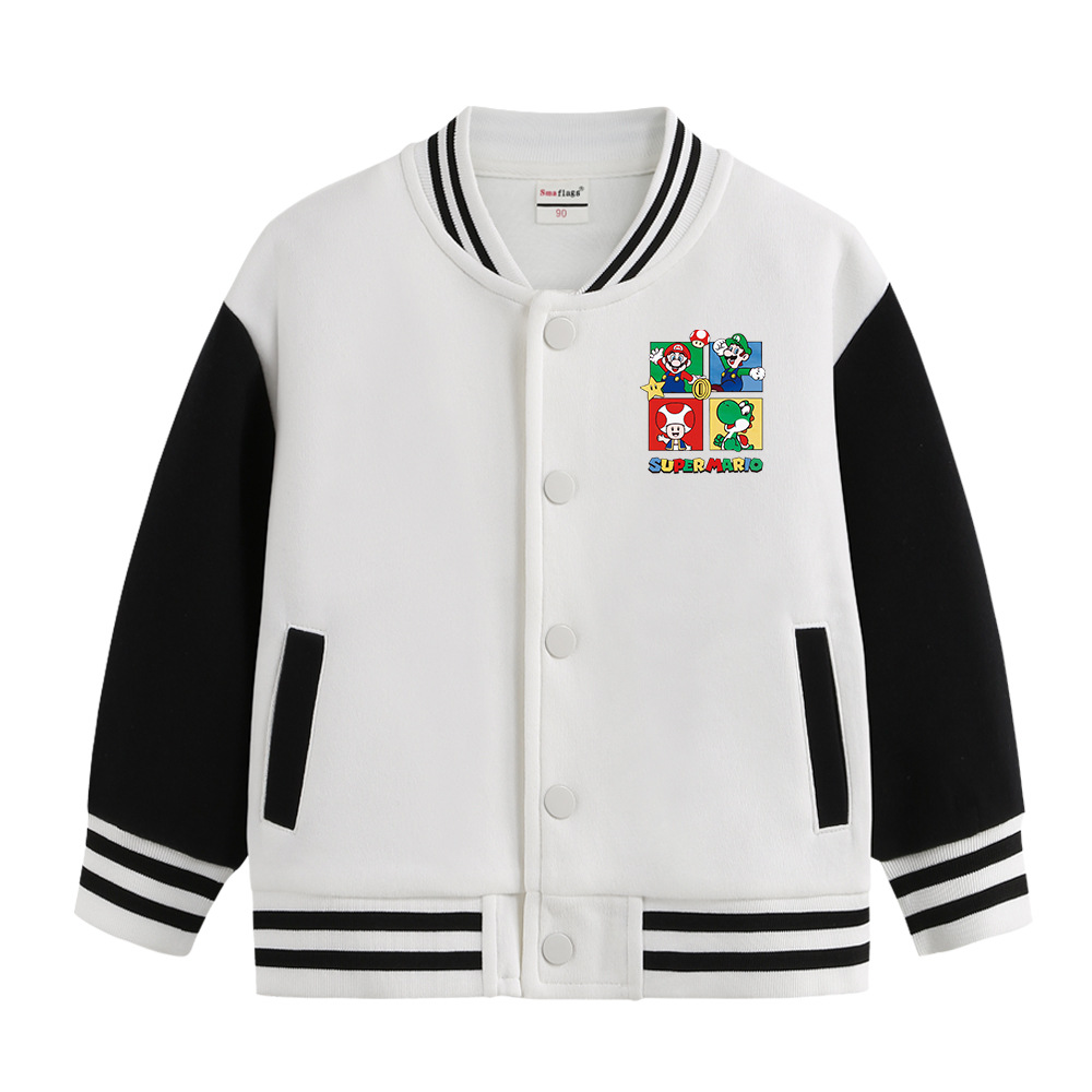 マリオ (Mario) 裏ボア スタジャン 子供 長袖 男の子 女の子 ムートン
