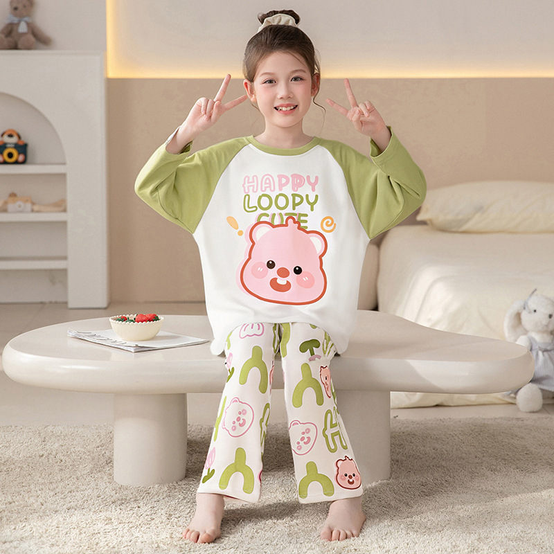 子供用パジャマ 上下2点セット ちいかわ LABUBUラブブ 長袖シャツと