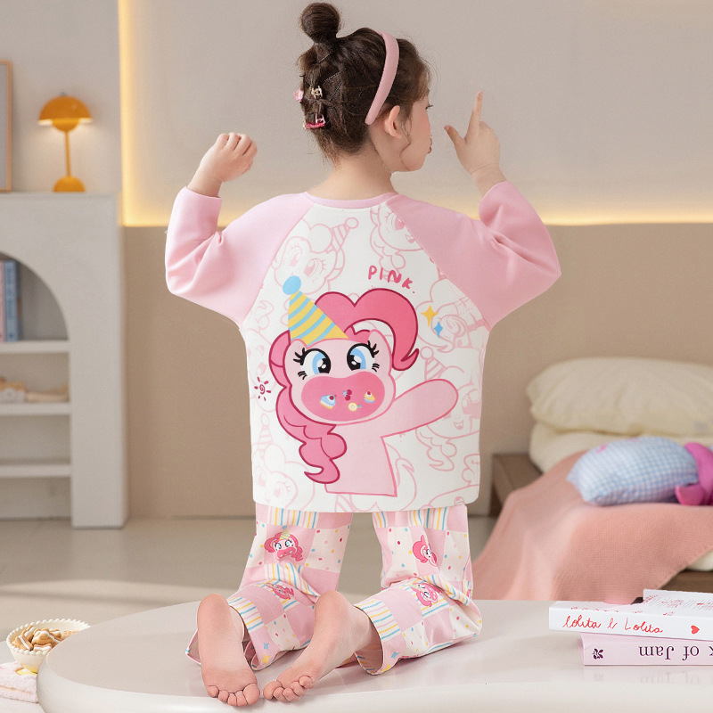 子供用パジャマ 上下2点セット ちいかわ LABUBUラブブ 長袖シャツと