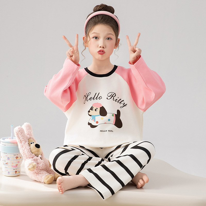 子供用パジャマ 上下2点セット ちいかわ LABUBUラブブ 長袖シャツと