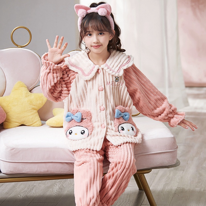 子供パジャマ クロミ サンリオ シナモンロール キッズ モコモコ 女の子