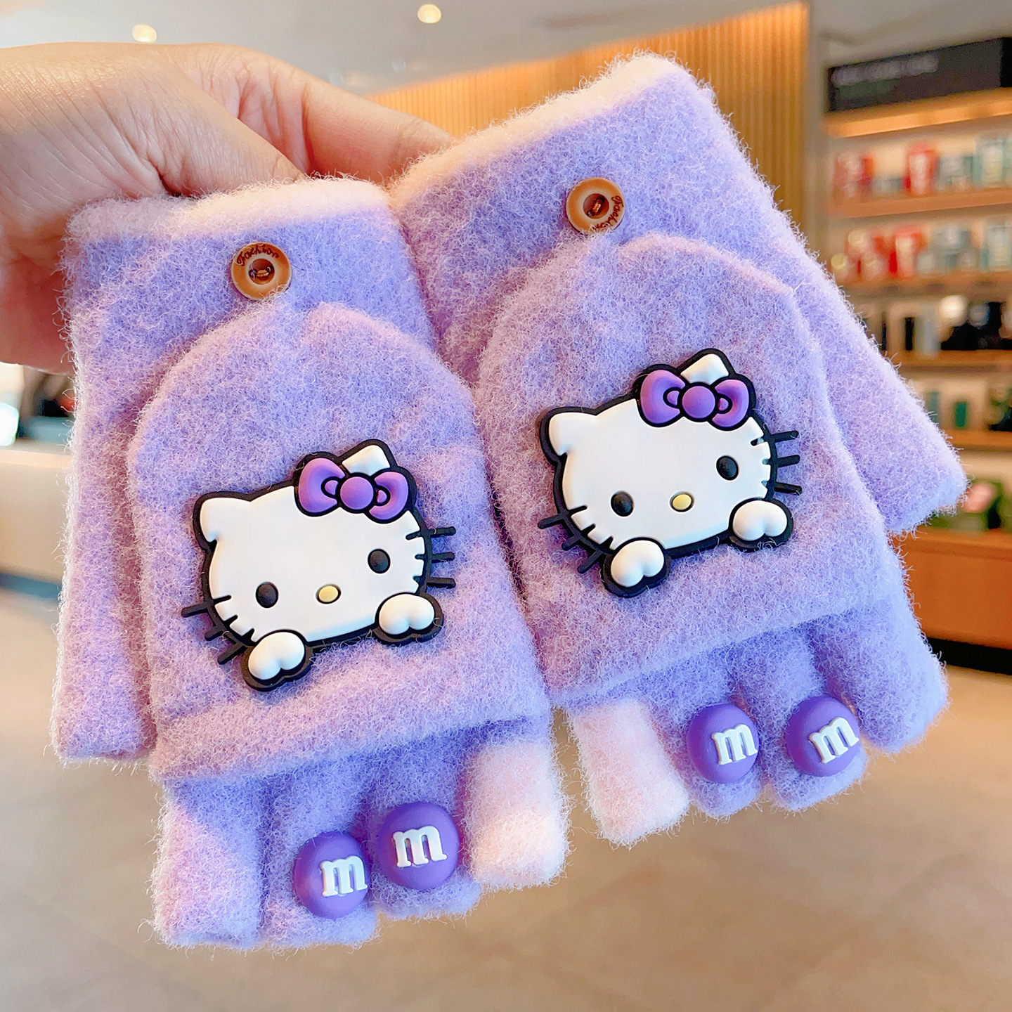 HELLOKITTY キッズ 手袋 グローブ 2way 女の子 ハローキティ Sanrio