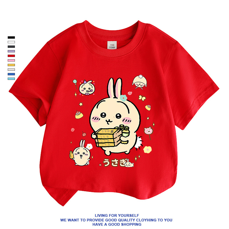 なんか小さくてかわいいやつ ちいかわ うさぎ ハチワレ女の子 Tシャツ お揃い ペア 半袖シャツ 服 tシャツ レディース カットソー ギフト ゆったり ルームウェア |  | 03