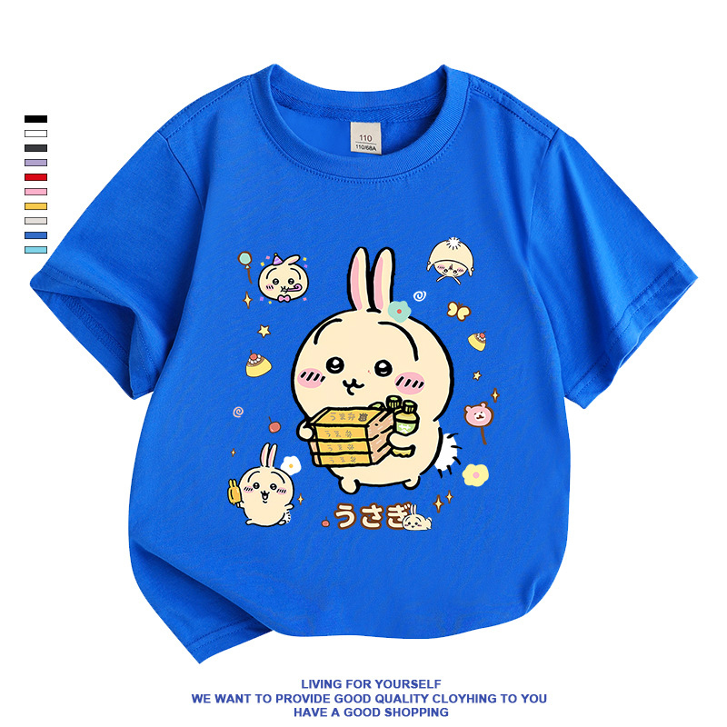 なんか小さくてかわいいやつ ちいかわ うさぎ ハチワレ女の子 Tシャツ お揃い ペア 半袖シャツ 服 tシャツ レディース カットソー ギフト ゆったり ルームウェア |  | 04