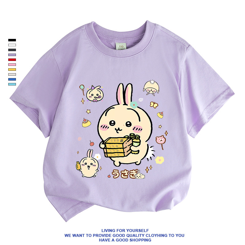 なんか小さくてかわいいやつ ちいかわ うさぎ ハチワレ女の子 Tシャツ お揃い ペア 半袖シャツ 服 tシャツ レディース カットソー ギフト ゆったり ルームウェア |  | 07