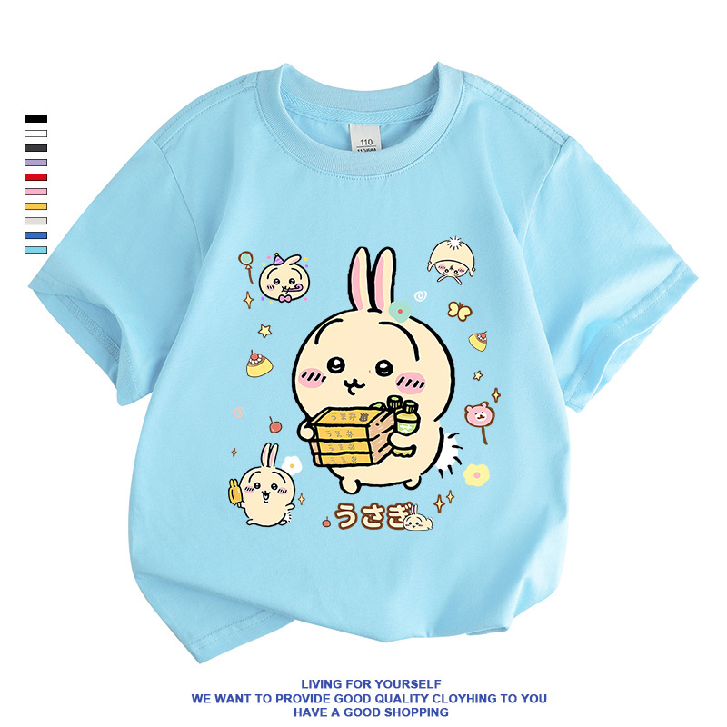 なんか小さくてかわいいやつ ちいかわ うさぎ ハチワレ女の子 Tシャツ お揃い ペア 半袖シャツ 服 tシャツ レディース カットソー ギフト ゆったり ルームウェア |  | 09