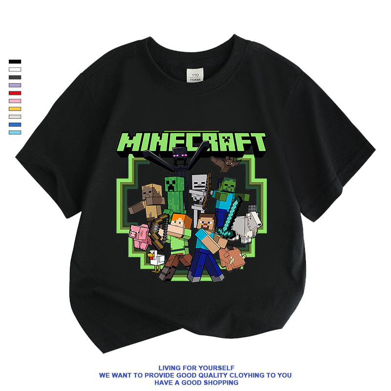 Minecraft マインクラフト 男の子 女の子 Tシャツ キッズ お揃い