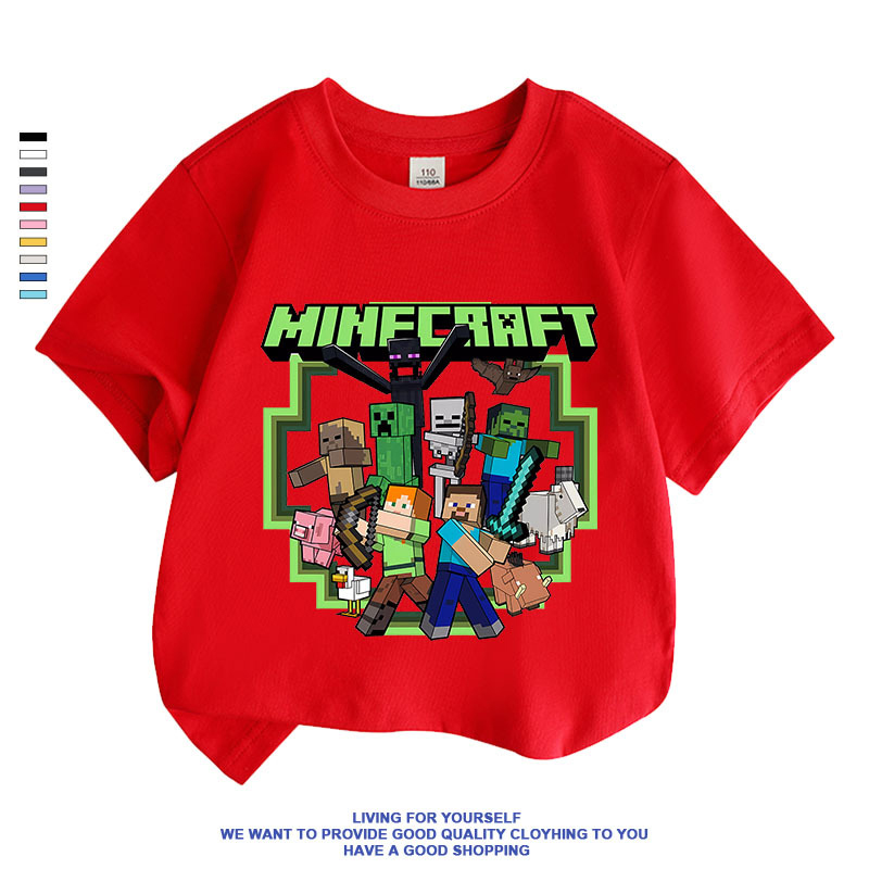 Minecraft マインクラフト 男の子 女の子 Tシャツ キッズ お揃い