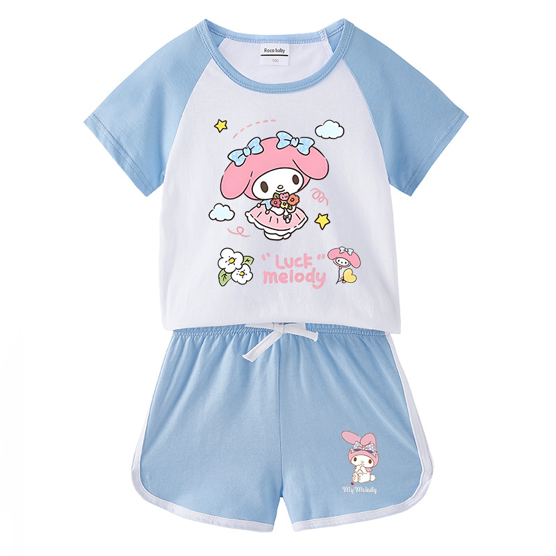 綿100％ Tシャツ マイメロディ 子供服 パジャマ こども 半袖