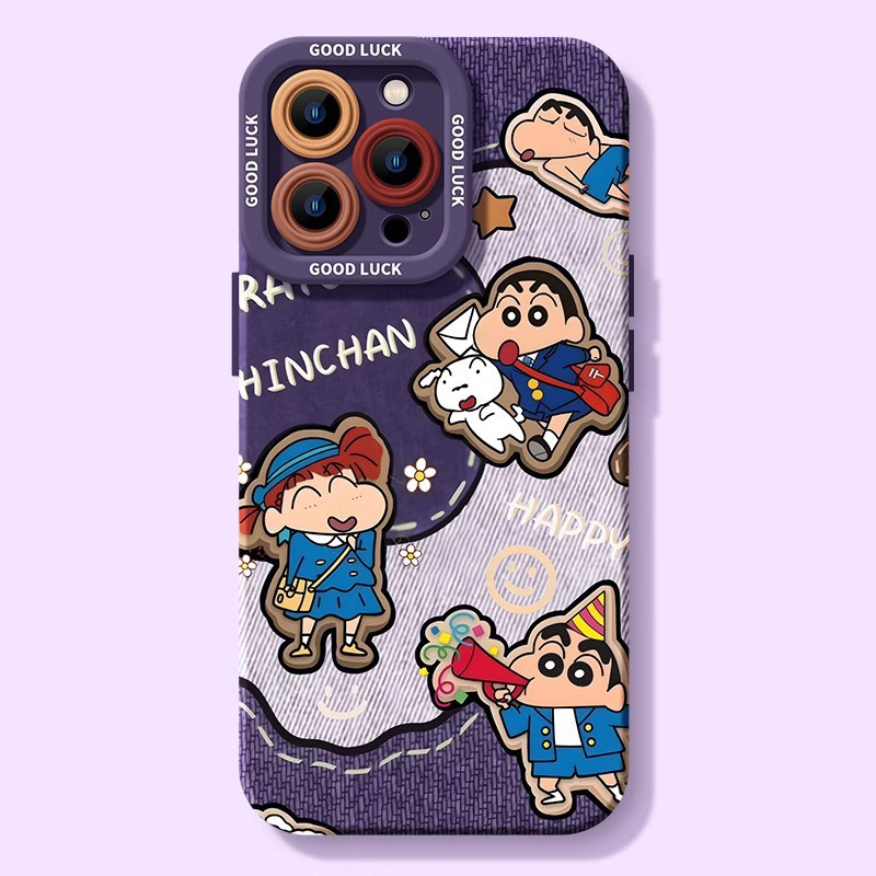 スマホケース クレヨンしんちゃん シルバー iPhone 16 ケース クリア