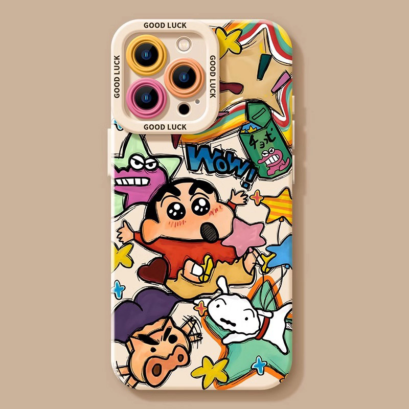 スマホケース クレヨンしんちゃん シルバー iPhone 16 ケース クリア