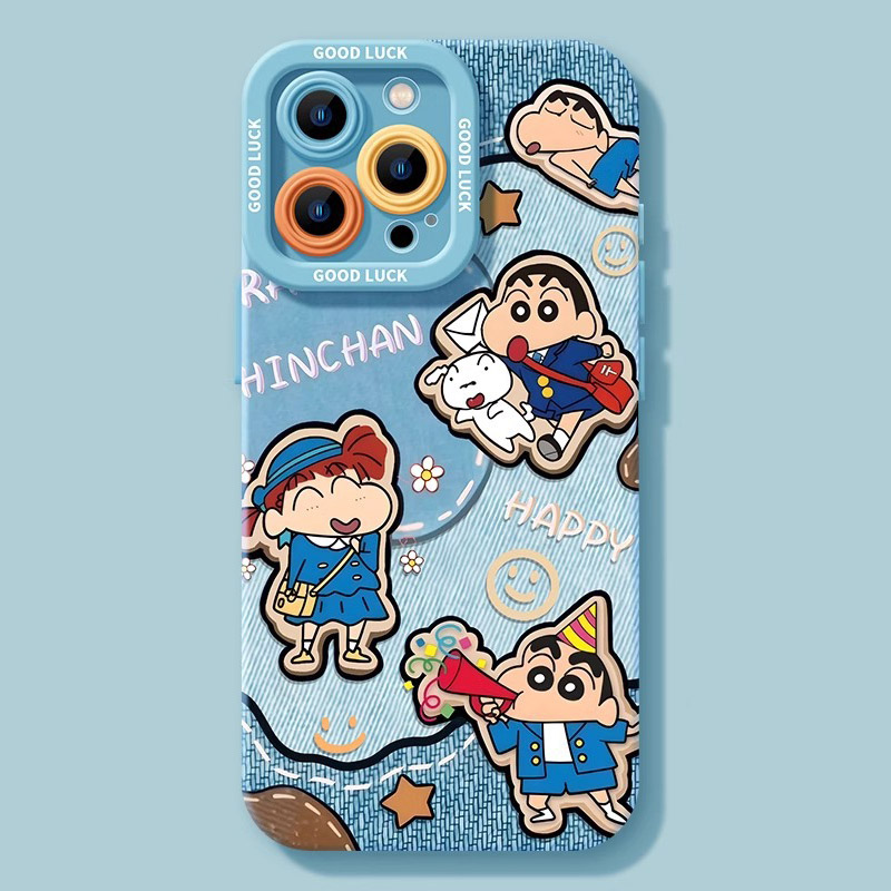 スマホケース クレヨンしんちゃん シルバー iPhone 16 ケース クリア