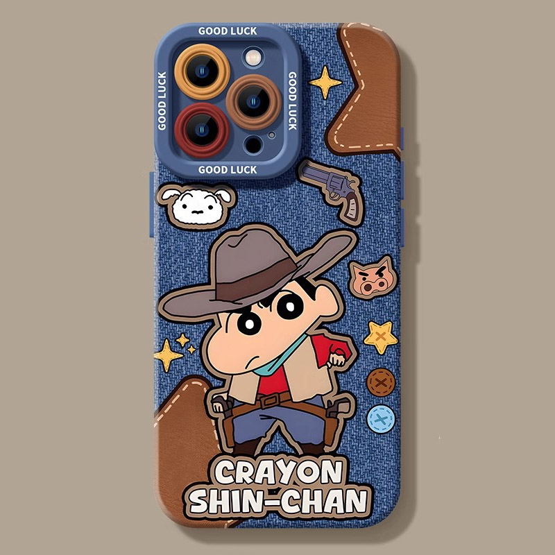 スマホケース クレヨンしんちゃん シルバー iPhone 16 ケース クリア