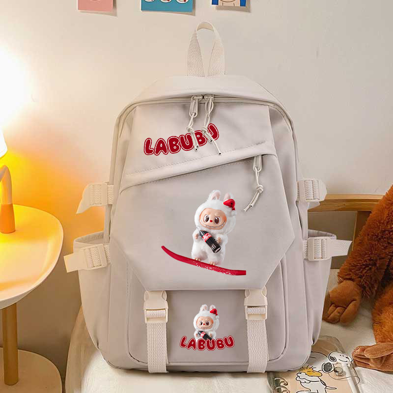 LABUBU 子供用 リュックサック キッズ 学生 外出 軽量 通学 防水