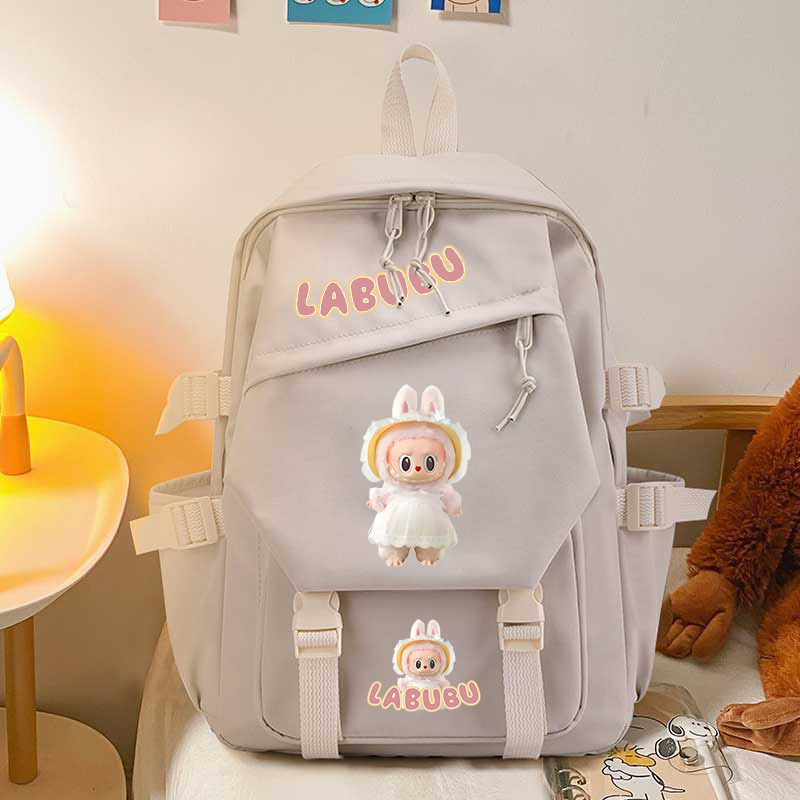 LABUBU 子供用 リュックサック キッズ 学生 外出 軽量 通学 防水