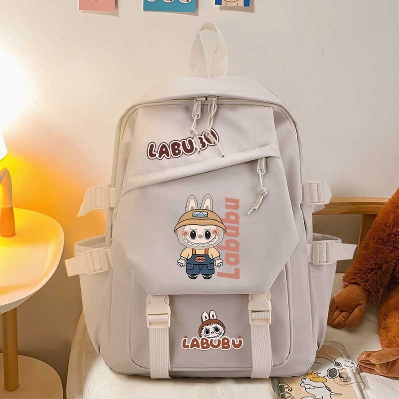 Labubu リュック Classic Bag Series-LABUBU Berber Fleece Backpack (Brown