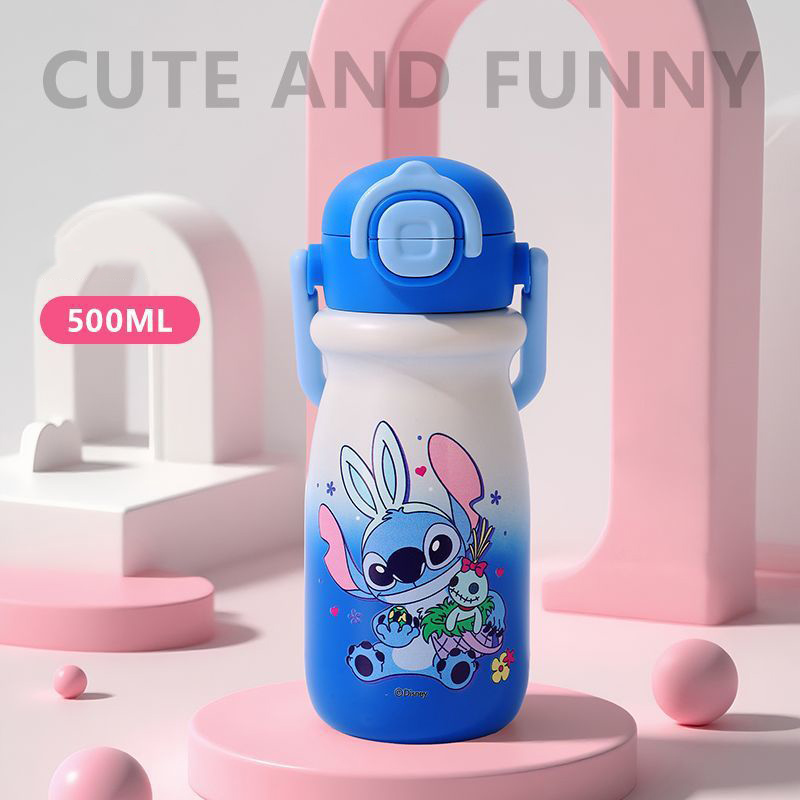 ディズニー キャラクター スティッチ 水筒 500ml 魔法瓶 軽量 保温保冷