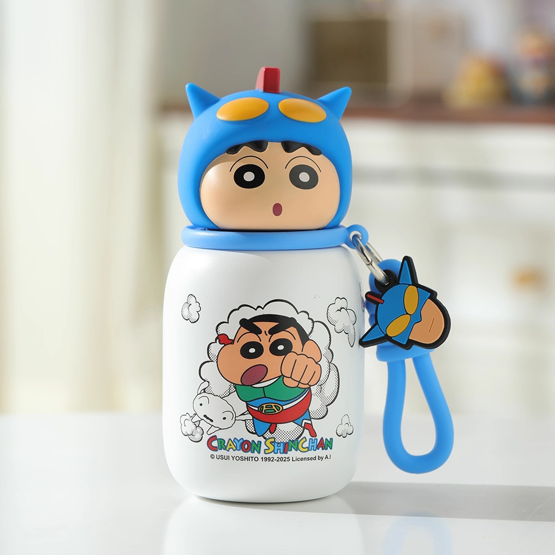 水筒 330ml 魔法瓶 保温保冷 クレヨンしんちゃん 直飲み 女の子 男の子