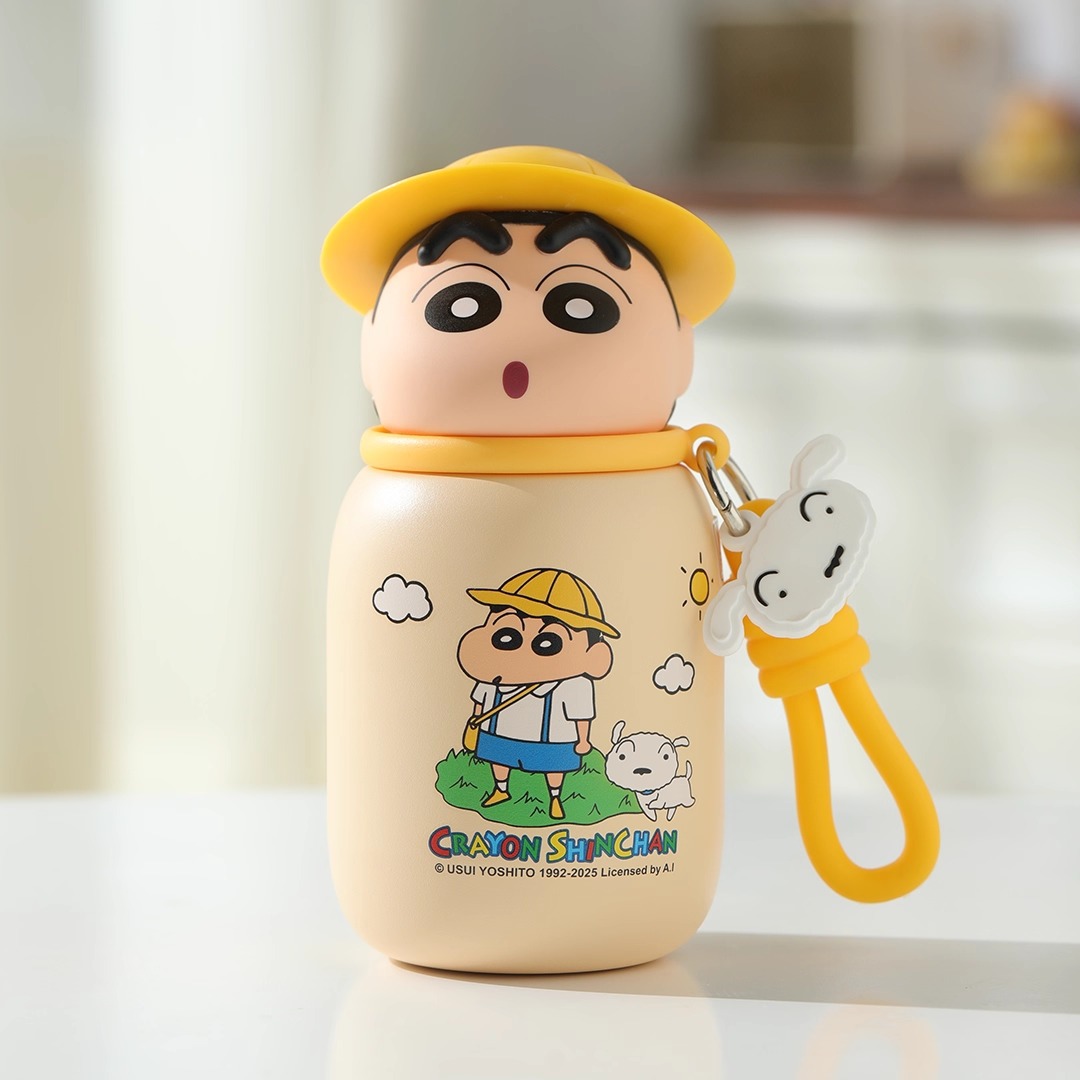 水筒 330ml 魔法瓶 保温保冷 クレヨンしんちゃん 直飲み 女の子 男の子