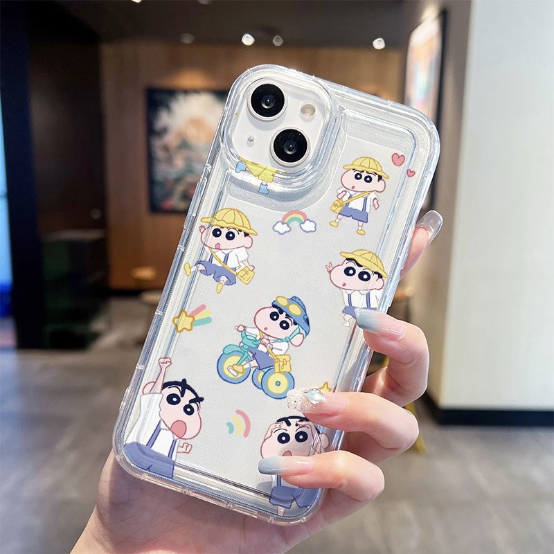 スマホケース クレヨンしんちゃん iPhone 16 ケース クリア iPhone15