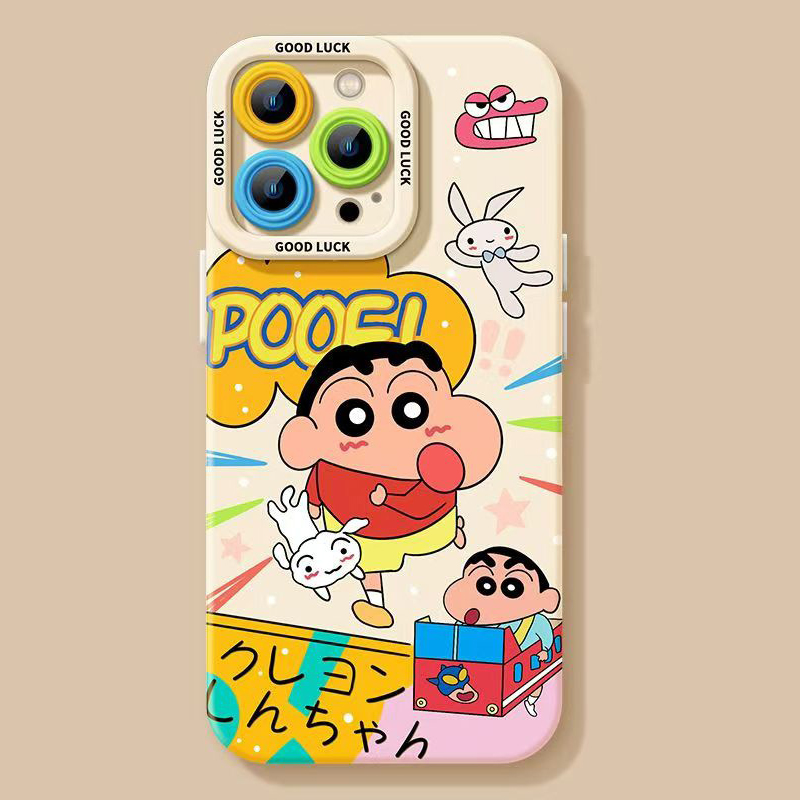 スマホケース クレヨンしんちゃん シルバー iPhone 16 ケース クリア