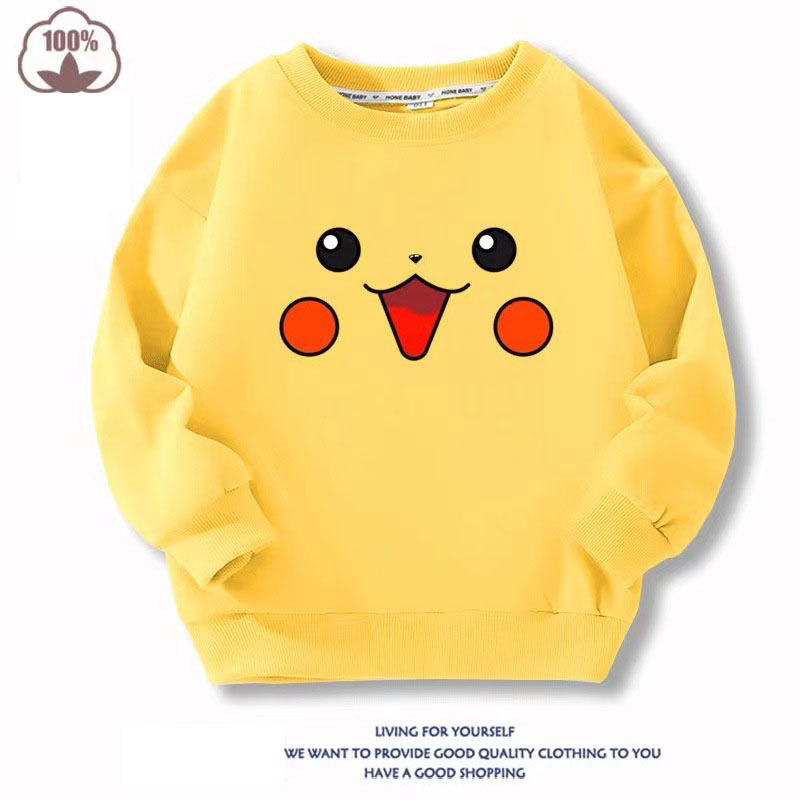 Pok_mon ポケモン ピカチュウ 子供服 長袖 パーカー春 秋 冬 アイテム