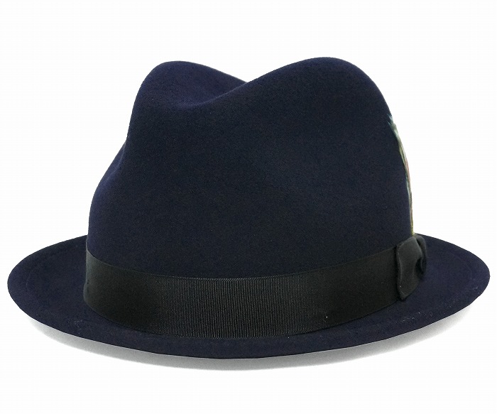 ニューヨークハット The Fedora ネイビー NEW YORK HAT ニューヨークハット 帽子 フェルトハット メンズ