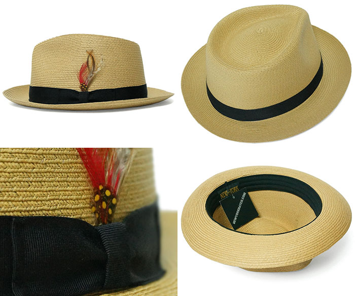 New York Hat ニューヨークハット 2319 SEWN BRAID FEDORA ソーン