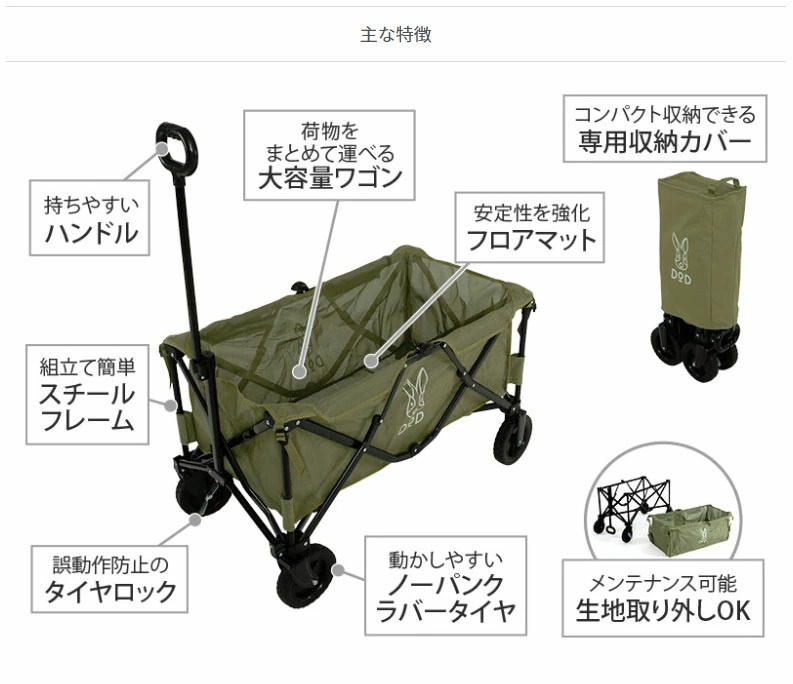 楽天市場】【送料無料・代引き不可】DOD フォールディング