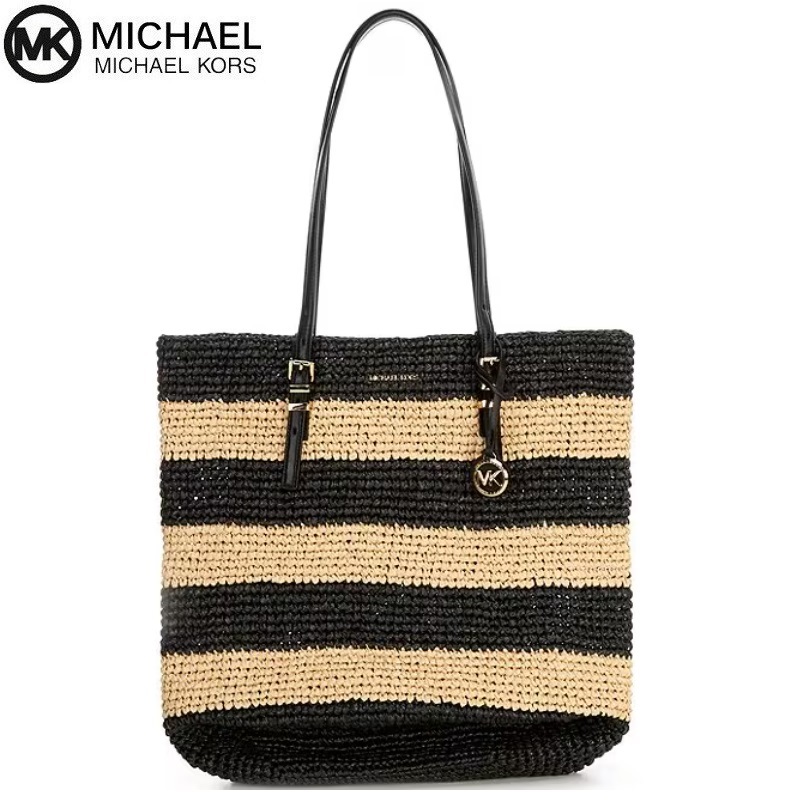 MICHAEL KORS かご ラタンショッパーバッグ 小型夏用 マイケルコース ウィメンズ トートバッグ・ショッパートートバッグ | マイケル