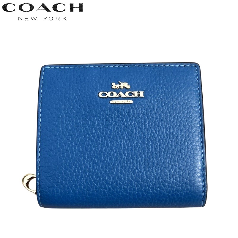 COACH ミニ財布 青 キャンバス コーチ COACH 財布 （ブルー） -waja bazar - 海外ファッション