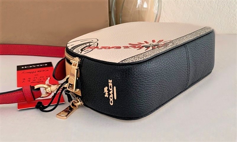 コーチcoachミッキーマウス刺繍 ショルダーバッ新品・未使用 COACH 新品同様 コーチ ミッキー ミニ ショルダーバッグ