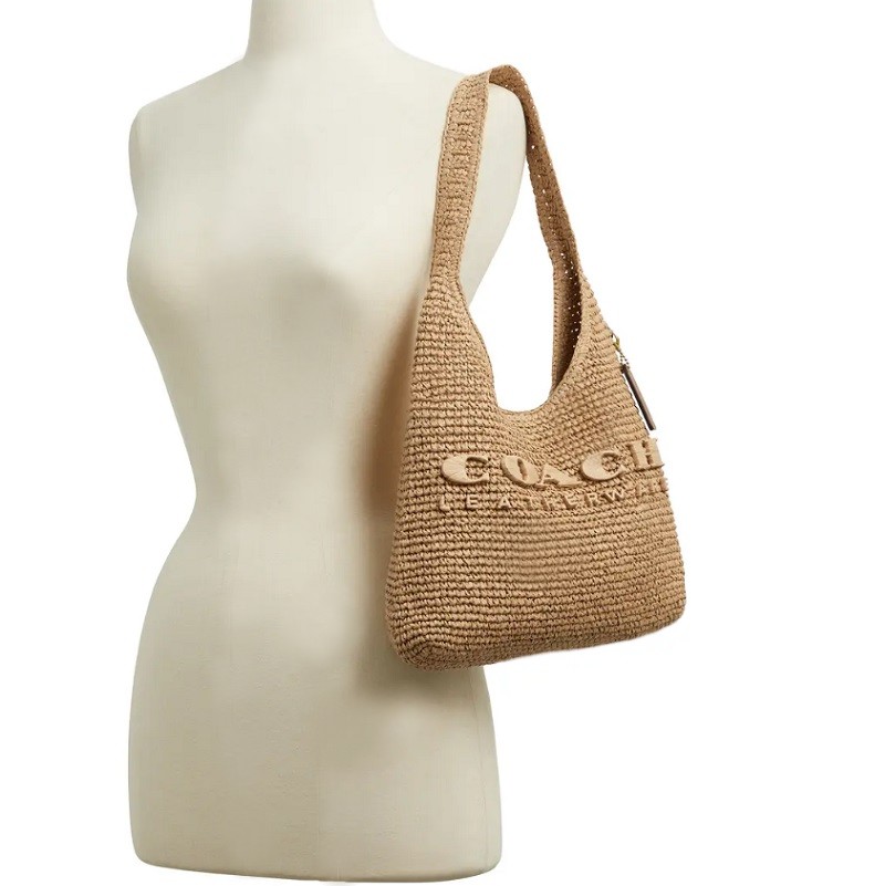 【Coach】25'春夏＊かごバッグ風☆テリ ショルダー CAL90 Coach】25'春夏＊かごバッグ風☆テリ ショルダー CAL90 (Coach