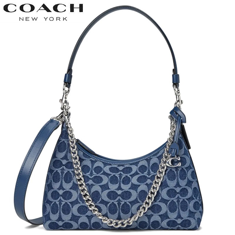 Coach✨2way ハーフムーン　ショルダーバッグ　デニム WEB限定 ハーフムーン2wayショルダーバッグ | russet(ラシット