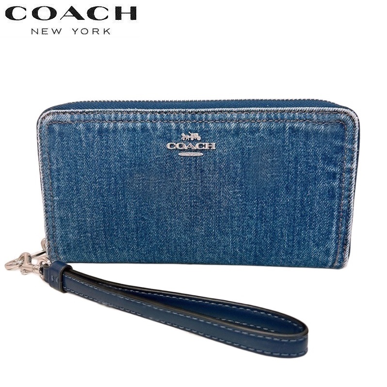 COACH コーチ 長財布 デニム 新作セール カードケース