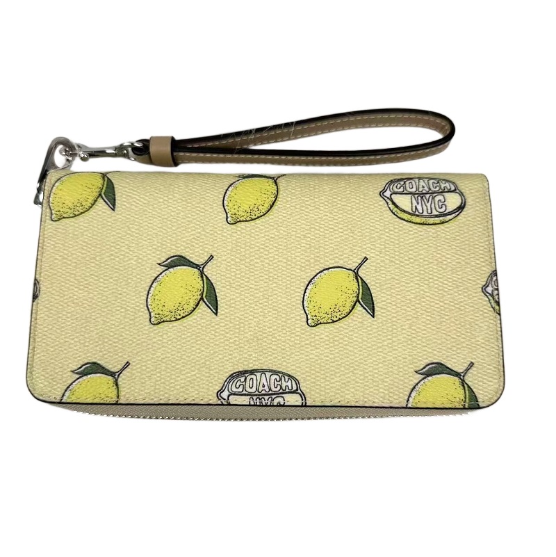 コーチ COACH☆レモン 長財布 シグネチャー☆新品未使用品☆送料無料 COACH（コーチ） 財布 残りわずか 新作セール レディース 長財布
