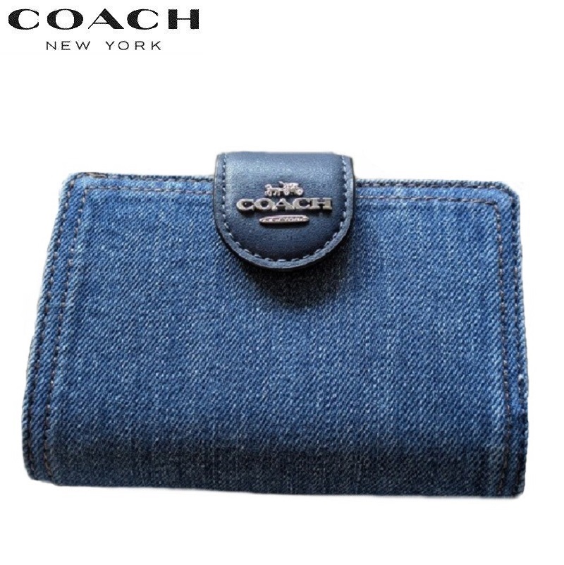COACH（コーチ） 二つ折り財布 デニム 財布 新作セール カードケース