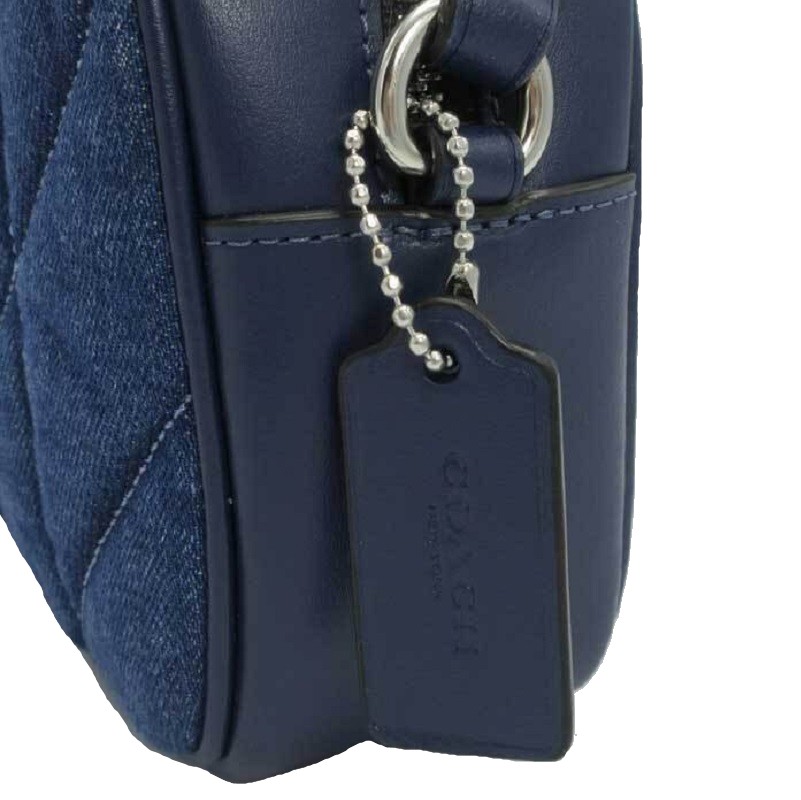 【美品】コーチ　キルティングデニムバッグ コーチ ショルダーバッグ COACH デニム キルティング クロス