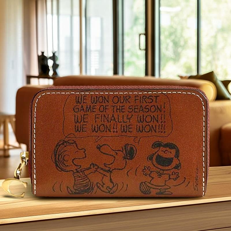 【COACH✨】極美品 スヌーピー 財布 COACH X PEANUTS コーチ x スヌーピー コラボ ミニ 財布 二
