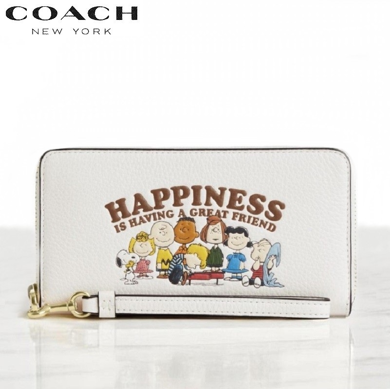 COACH スヌーピープリント 2025新作 コーチ X ピーナッツ コラボ