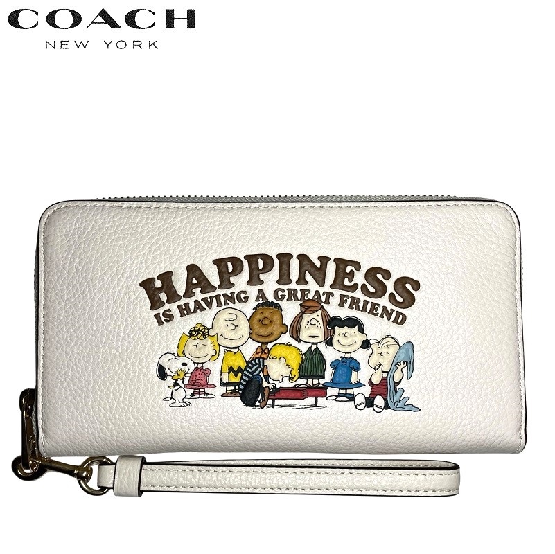新品未使用 COACH コーチ 財布 コーナ ジップ リストレット スヌーピー 公式】コーチアウトレット | 【COACH X PEANUTS】コーナー